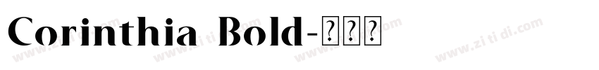 Corinthia Bold字体转换